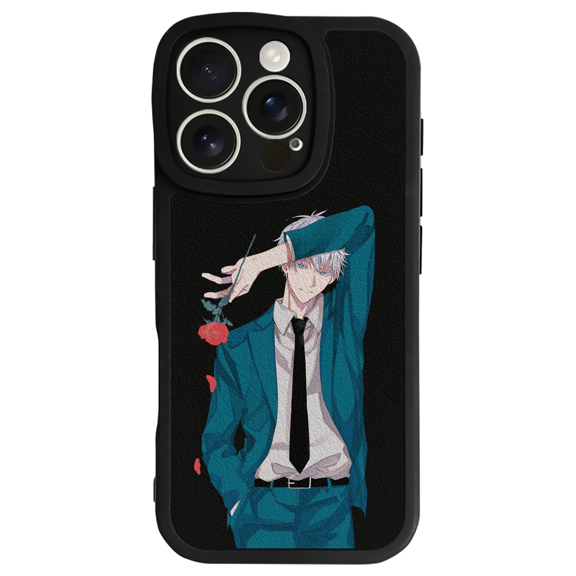 （画像用） 呪術廻戦 Jujutsu Kaisen 【iPhone 16シリーズ対応】シリコンスマホケース（レザー調） 材質：シリコン